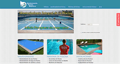 Desktop Screenshot of mantenimientopiscinamadrid.es